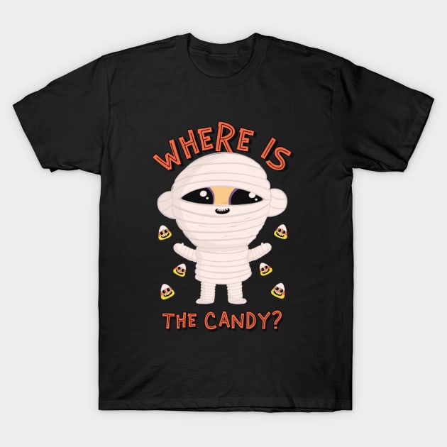 Halloween Cute Mummy T-Shirt by SpookyHalloween